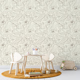 Boho Peonies Flower Peel and Stick Wallpaper - FL009