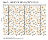 White Magnolia Blossom Flower Peel and Stick Wall Mural - FL031