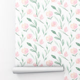Watercolor Floral Peel and Stick Wallpaper - FL1006