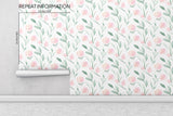 Watercolor Floral Peel and Stick Wallpaper - FL1006