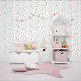 Watercolor Floral Peel and Stick Wallpaper - FL1006