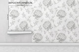 Retro Flowers Peel and Stick Wallpaper - RE1008