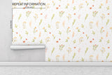 Dandelions and Sprouts Floral Peel and Stick Wallpaper - FL1012
