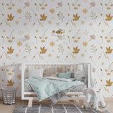 Beige Garden Peel and Stick Wallpaper