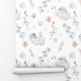 Hydrangea Flowers Peel and Stick Wallpaper - NB10338