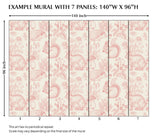 Pink Rabbit Peel and Stick Wall Mural - AN002