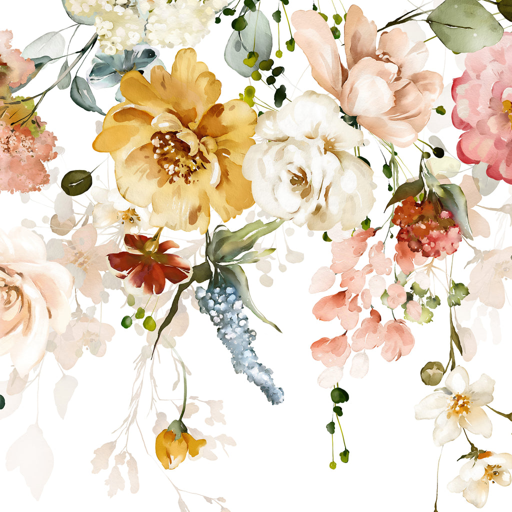 Summer Flower Peel and Stick Wall Mural - FL005