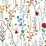 Summer Wild Flowers Peel and Stick Wall Mural -FL013
