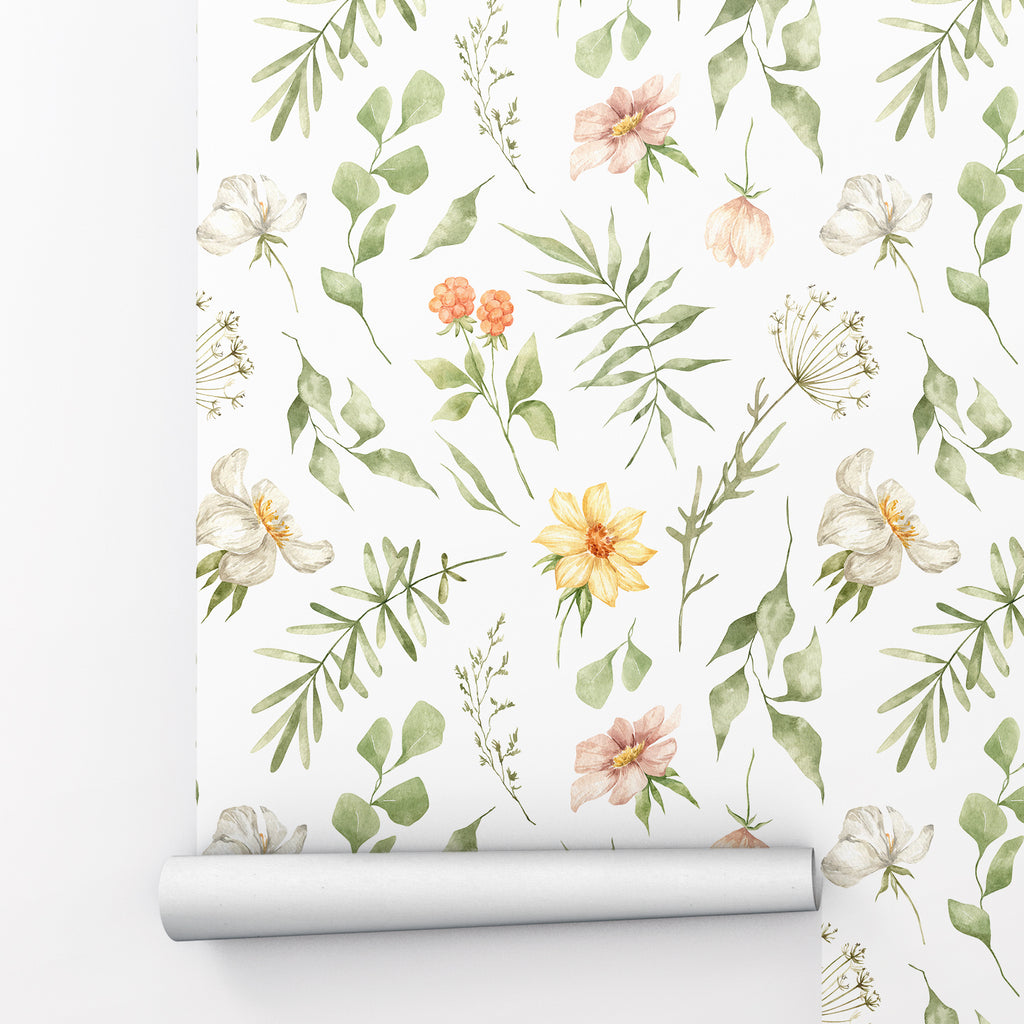 Floral Garden Peel and Stick Wallpaper - FL022