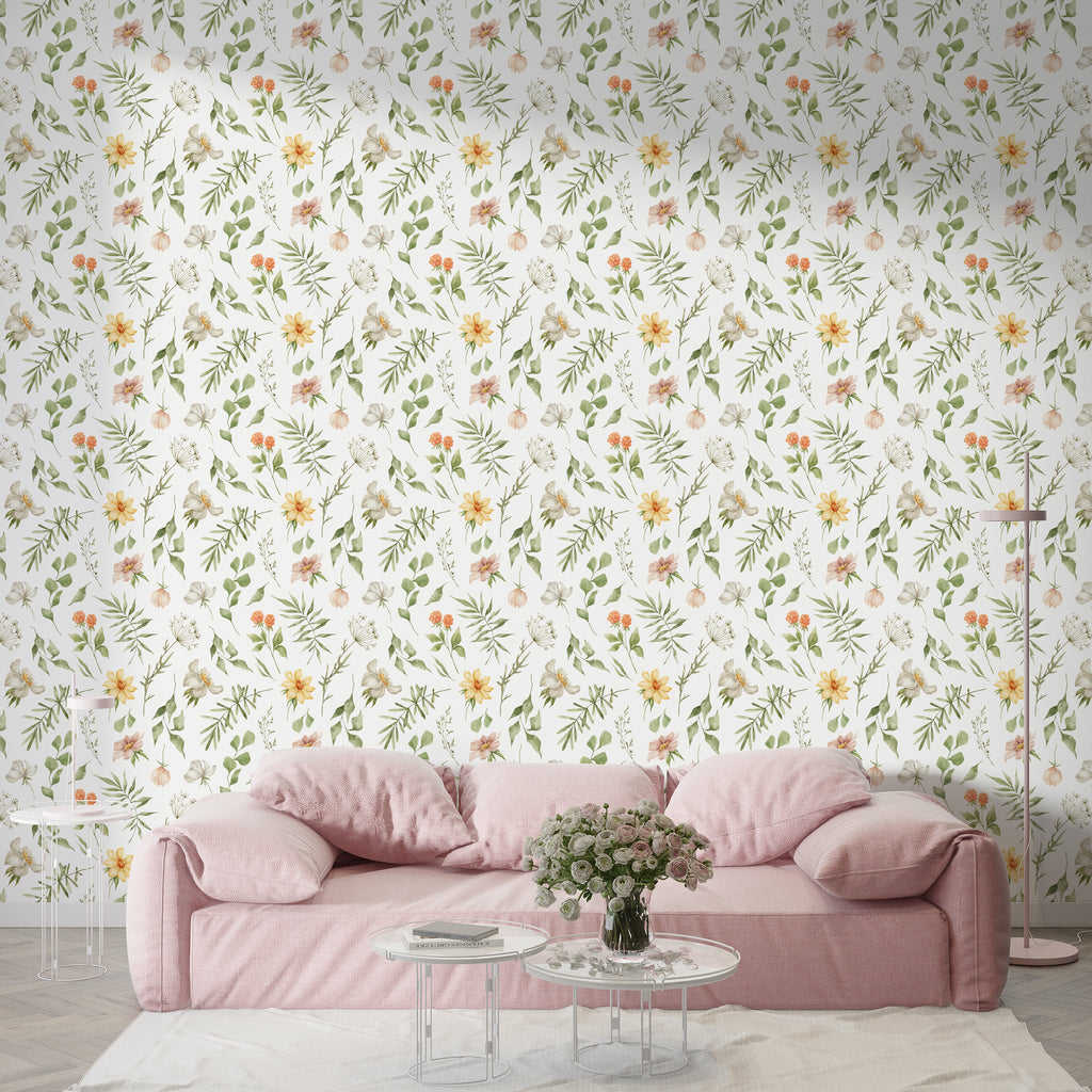 Floral Garden Peel and Stick Wallpaper - FL022