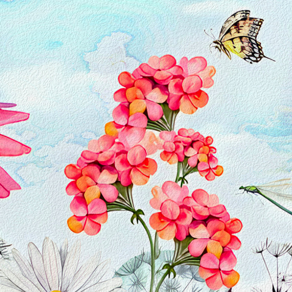 Floral Garden Peel and Stick Wall Mural - FL026