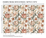 Vintage Floral Peel and Stick Wall Mural - FL027