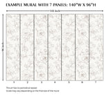 Minimal Floral Peel and Stick Wall Mural - FL034
