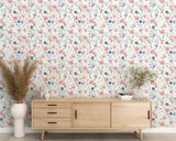 Watercolor Floral Peel and Stick Wallpaper - FL039