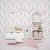 Watercolor Floral Peel and Stick Wallpaper - FL039