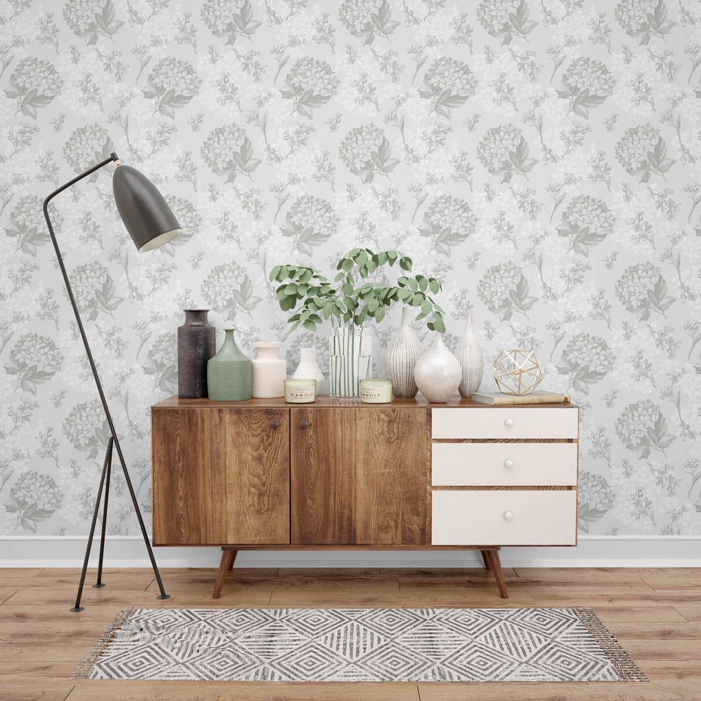 Retro Flowers Peel and Stick Wallpaper - RE1008