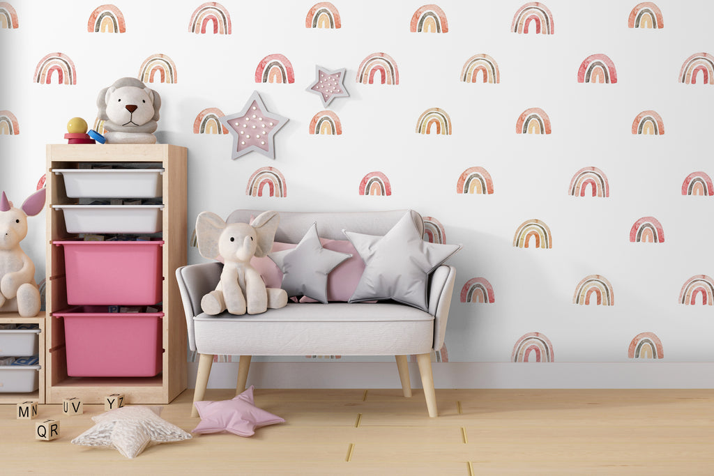 Rainbow Peel and Stick Wallpaper