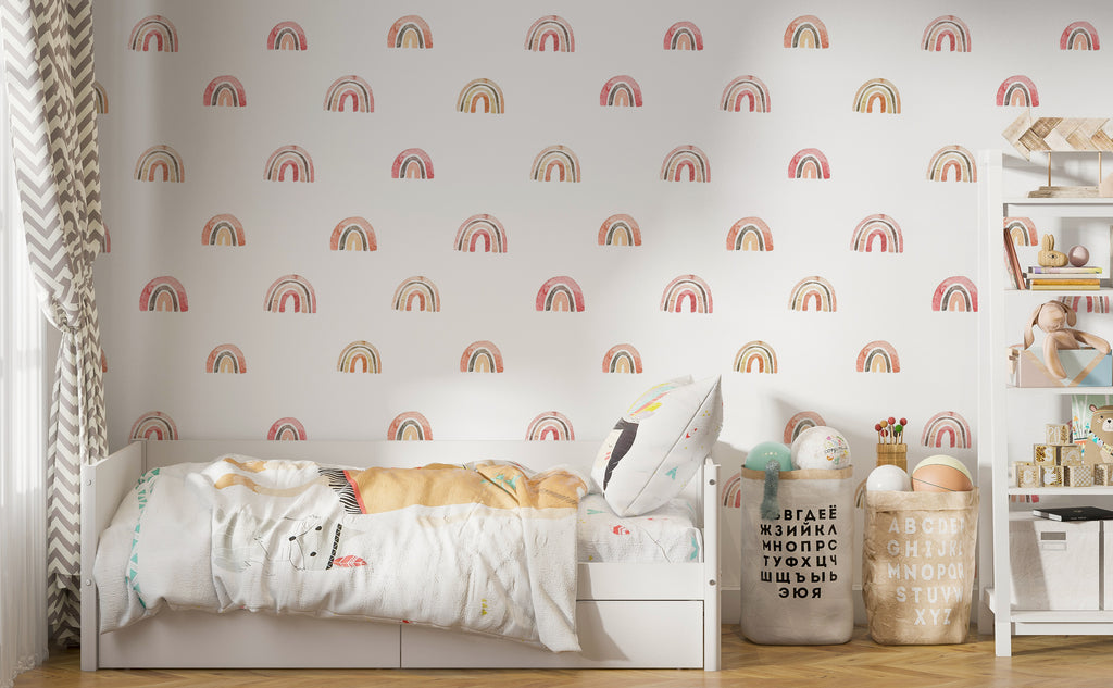 Rainbow Peel and Stick Wallpaper