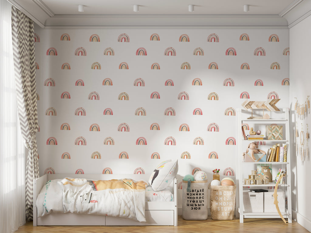 Rainbow Peel and Stick Wallpaper