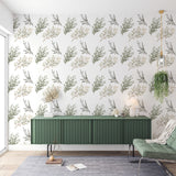 Pine Leaf Peel and Stick Wallpaper - NB10313
