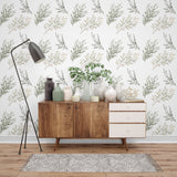 Pine Leaf Peel and Stick Wallpaper - NB10313