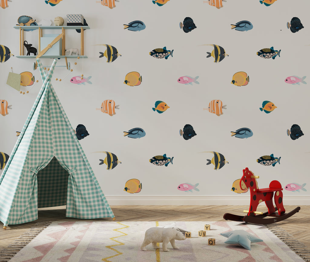 Fish Animal Peel and Stick Wallpaper