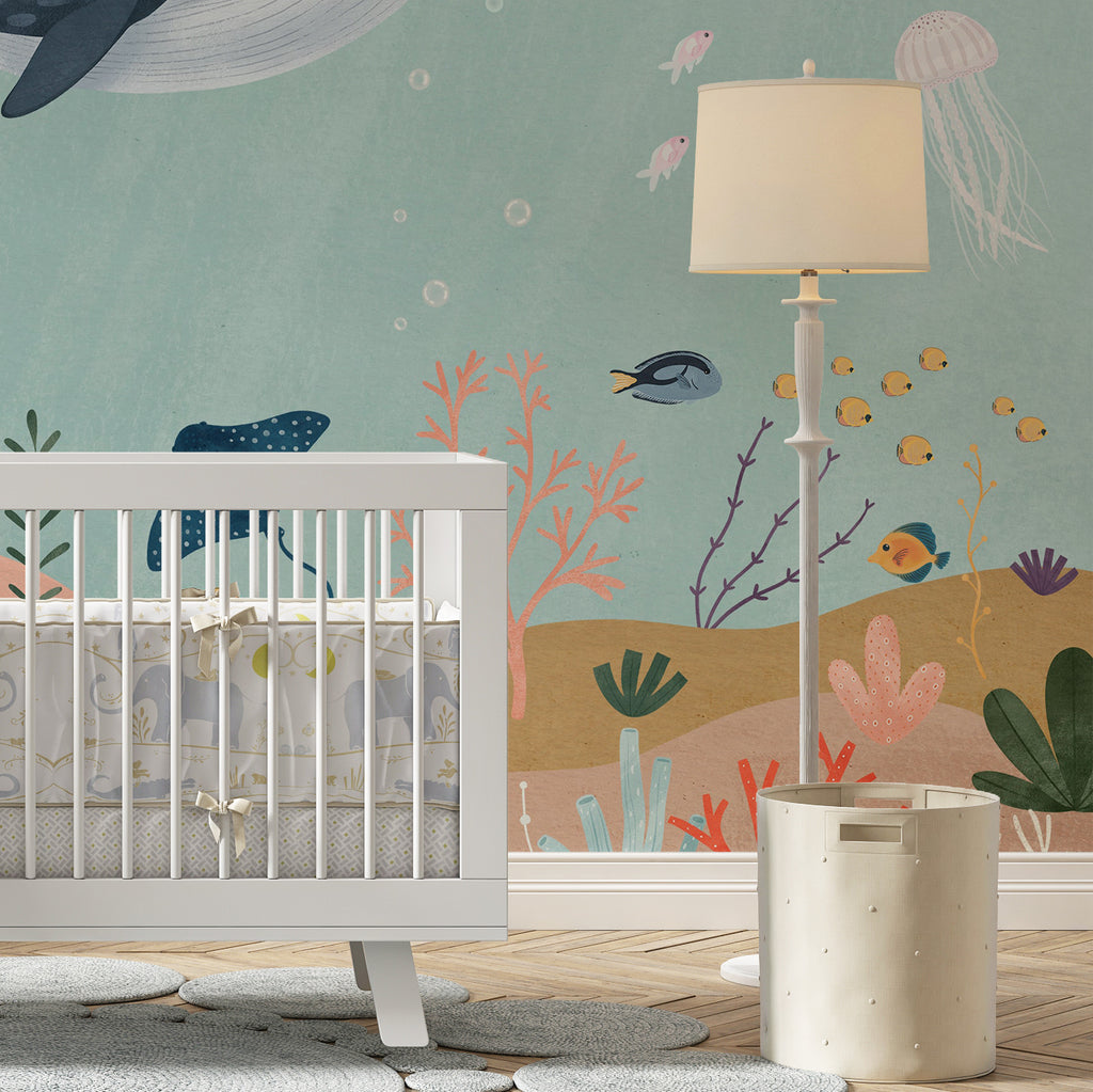 Blue Ocean Peel and Stick Wall Mural