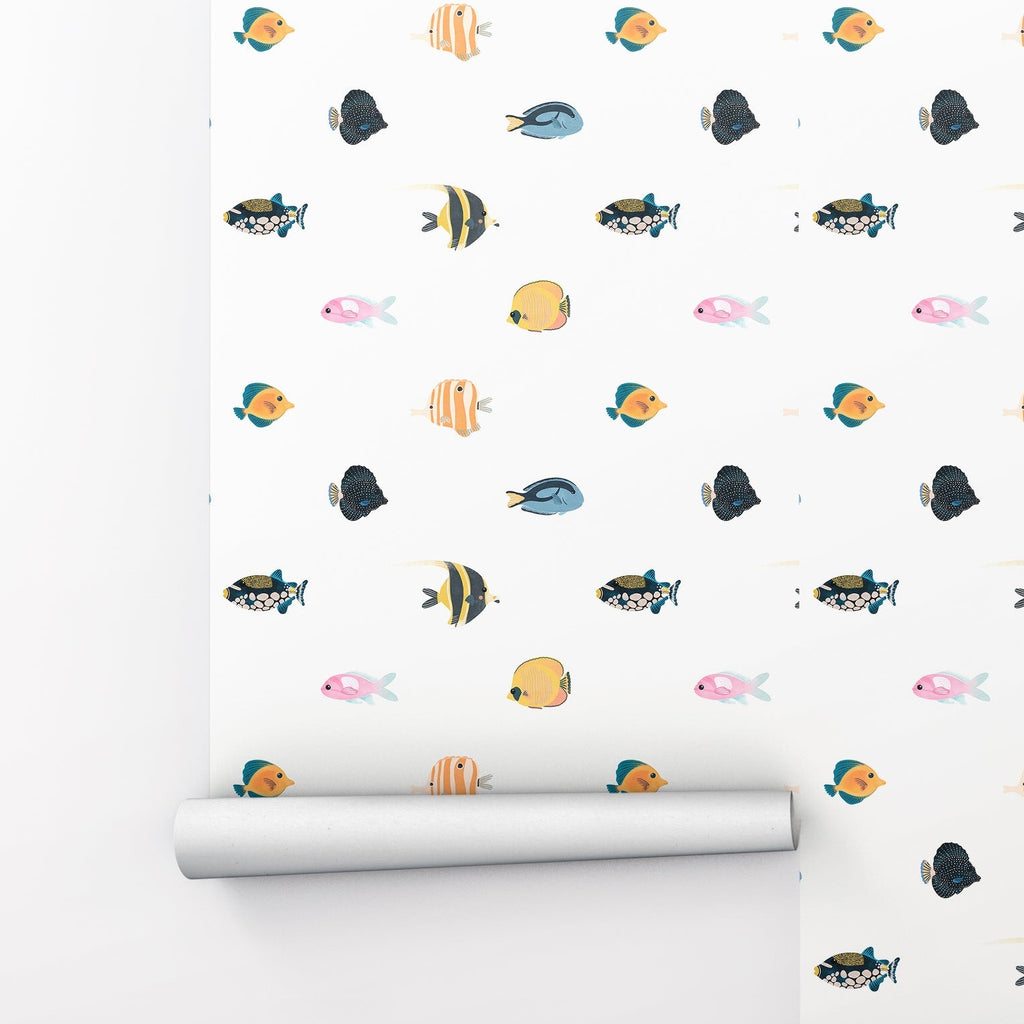 Fish Animal Peel and Stick Wallpaper