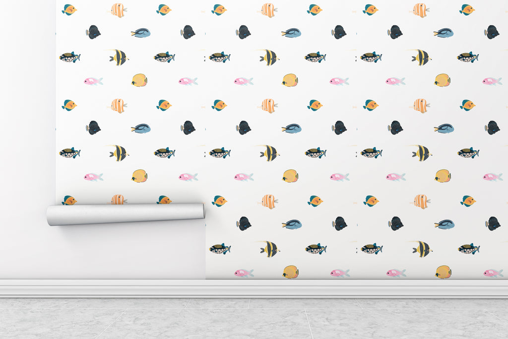 Fish Animal Peel and Stick Wallpaper